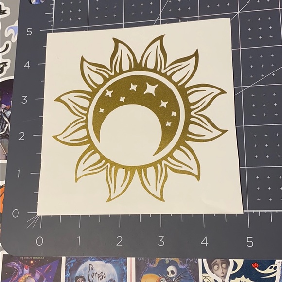8/$15 Sun Moon Vinyl Decal - Picture 3 of 7